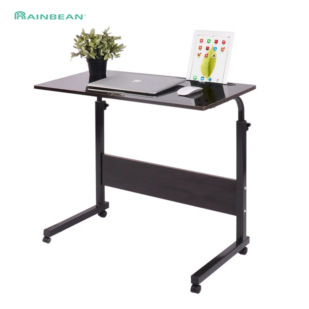 Laptop Stand Adjustable Multi Functional Ergonomic Mobile Computer Desk Can be Lifted Standing Beside Bed Table for Office Study