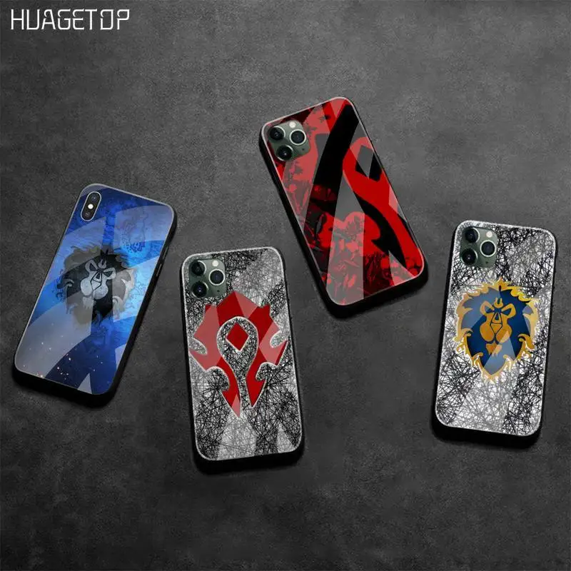 Чехол для телефона HUAGETOP World of Warcraft WOW закаленное стекло iPhone 11 Pro XR XS MAX 8X7 6S 6 Plus SE