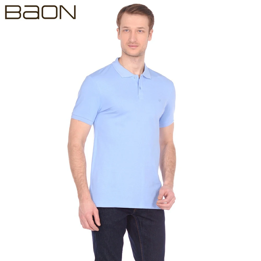 Базовое мужское поло из трикотажа-пике Baon B709201 | Мужская одежда