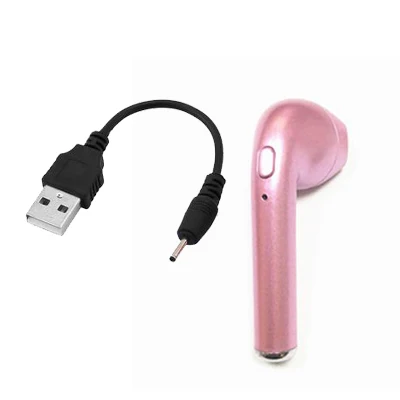 i7s TWS Bluetooth Earphone in-ear Wireless Headset Y19 Mini Music Earpiece Sport Earbuds with Wireless Earphone Charging Box - Цвет: 17 PINK Black R