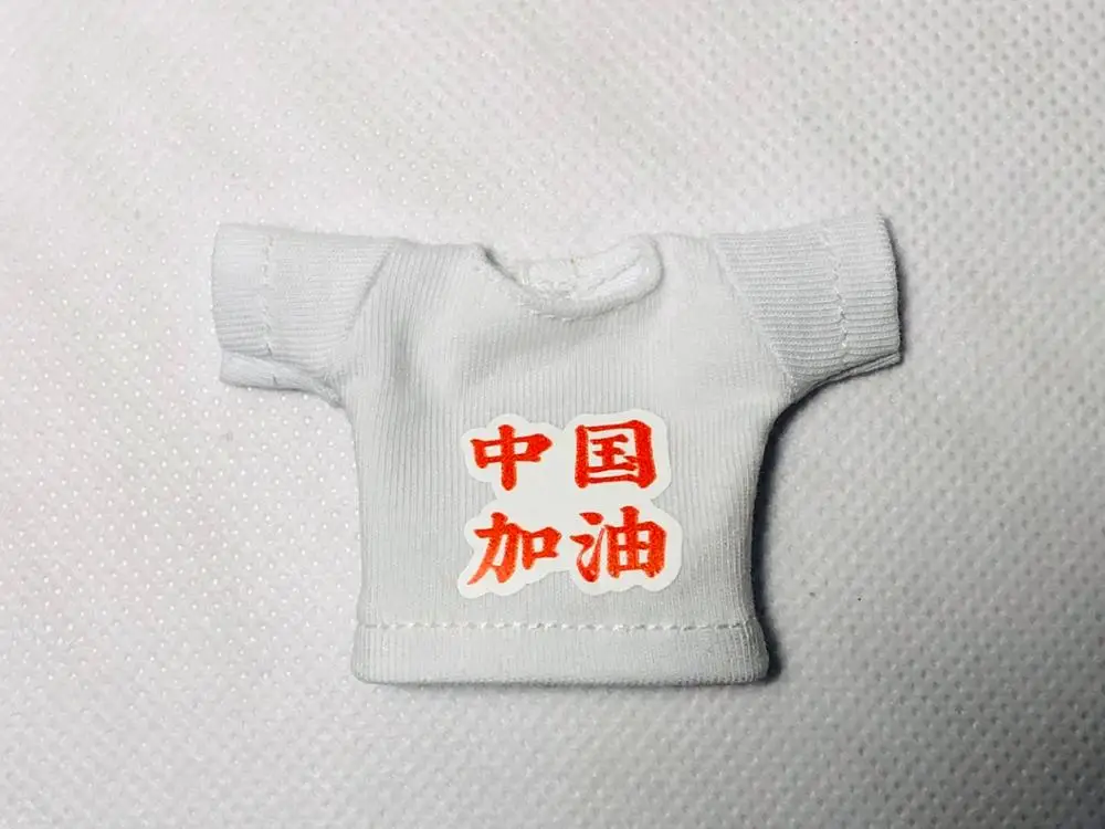 Ob11 baby clothes accessories ob11 short T-shirt 12 point BJD circle is China refueling, Wuhan refueling