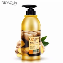 BIOAQUA натуральный имбирный шампунь для волос без силиконового масла очищающий против перхоти питательный контроль с маслом профессиональный уход за волосами 400 мл