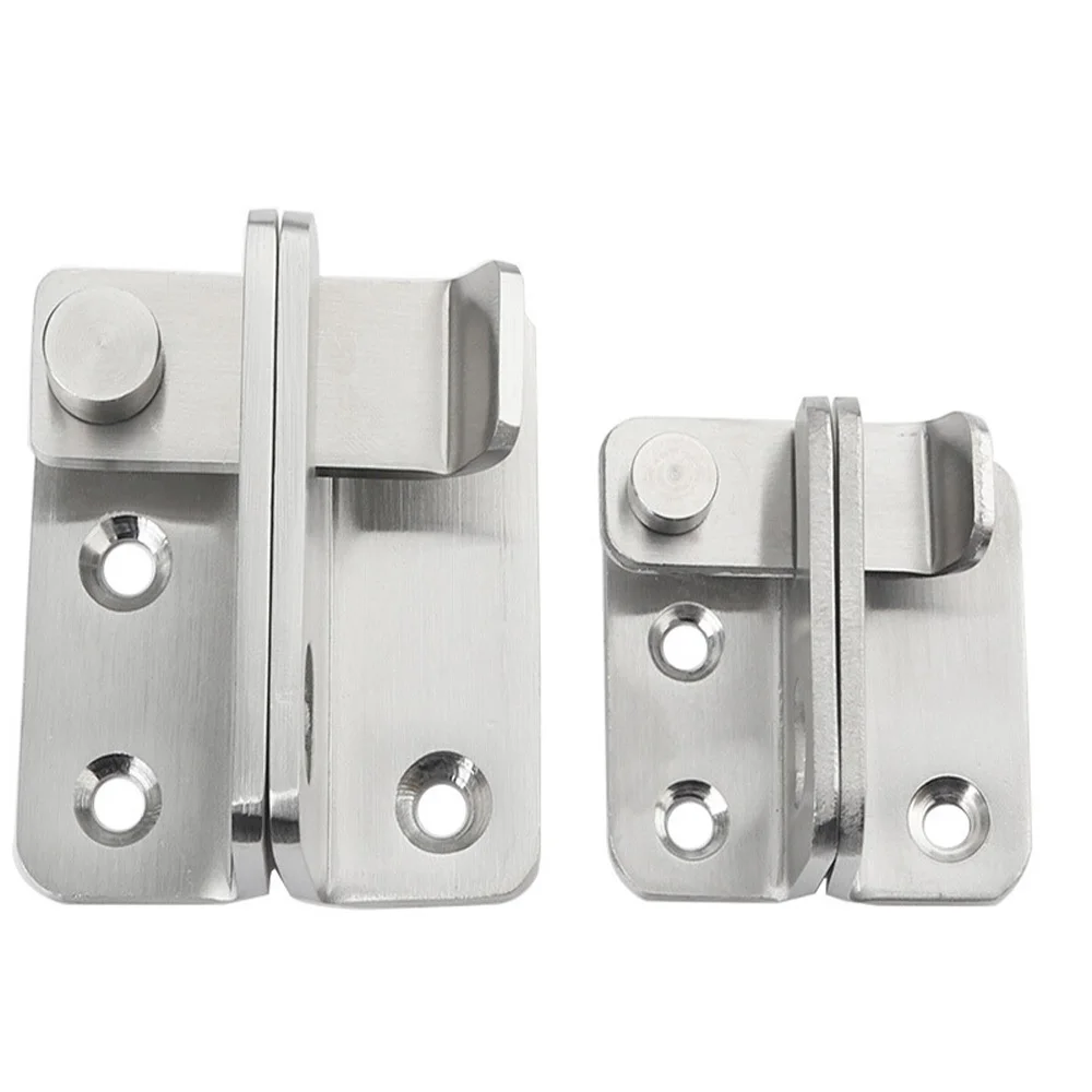 2x нержавеющая сталь дверной болт защелка слайд замок безопасности дома коробка