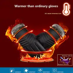 Новые дизайнерские мужские перчатки высокого качества из натуральной кожи Варежки из овчины зимние теплые перчатки Смартфон/перчатки для