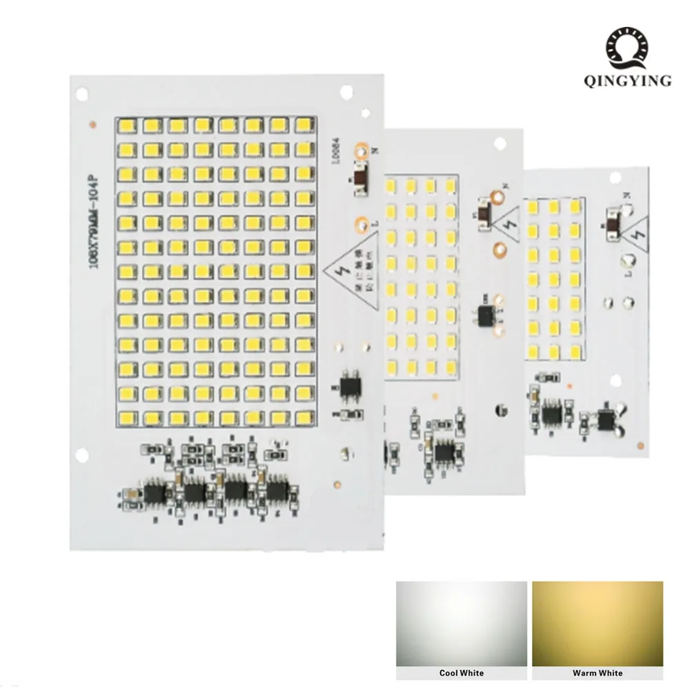1 шт. Светодиодная лампа 10 Вт 20 30 50 100 Smart IC прожектор COB Чип SMD 2835 5730 наружный
