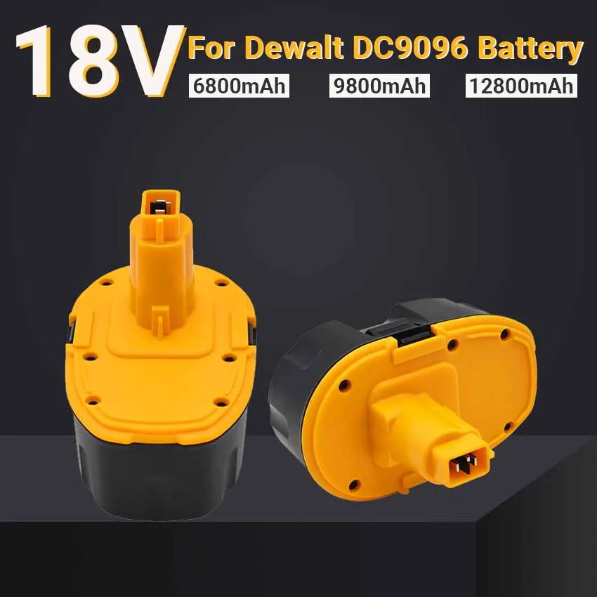 100% качество 18V 12.8Ah Ni-MH электроинструмент для Dewalt DC9096 DE9039 DE9095 DW9098 DE9503 DW9096 сменная