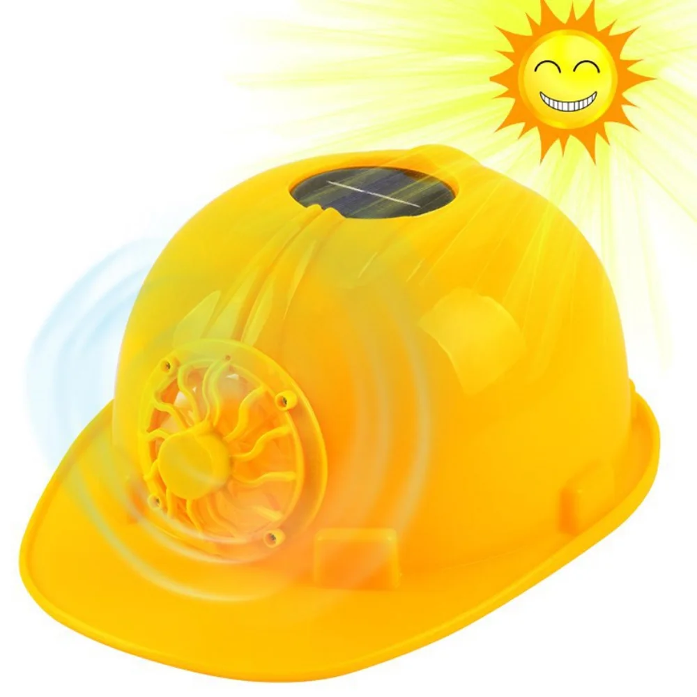 

Solar Power Fan Helmet Outdoor Working Safety Hard Hat Construction Workplace ABS material Protective Cap Powered by Solar Panel