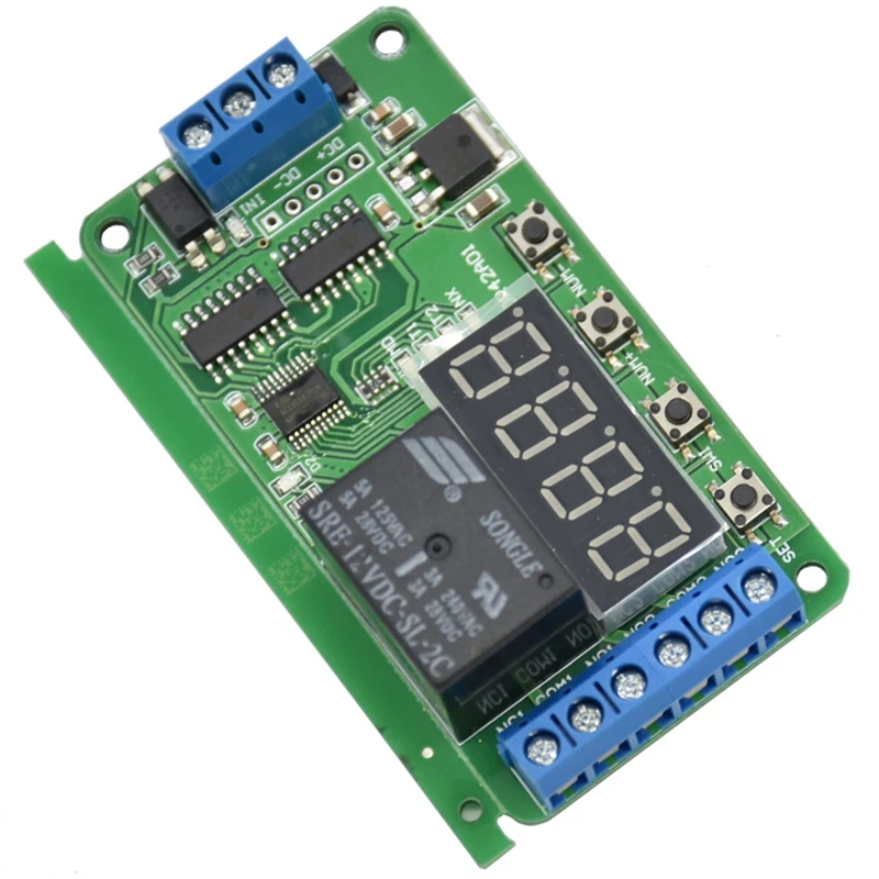 Dc12V Dpdt реле цикла таймер модуль время задержки полярности аудио переключатель двигателя