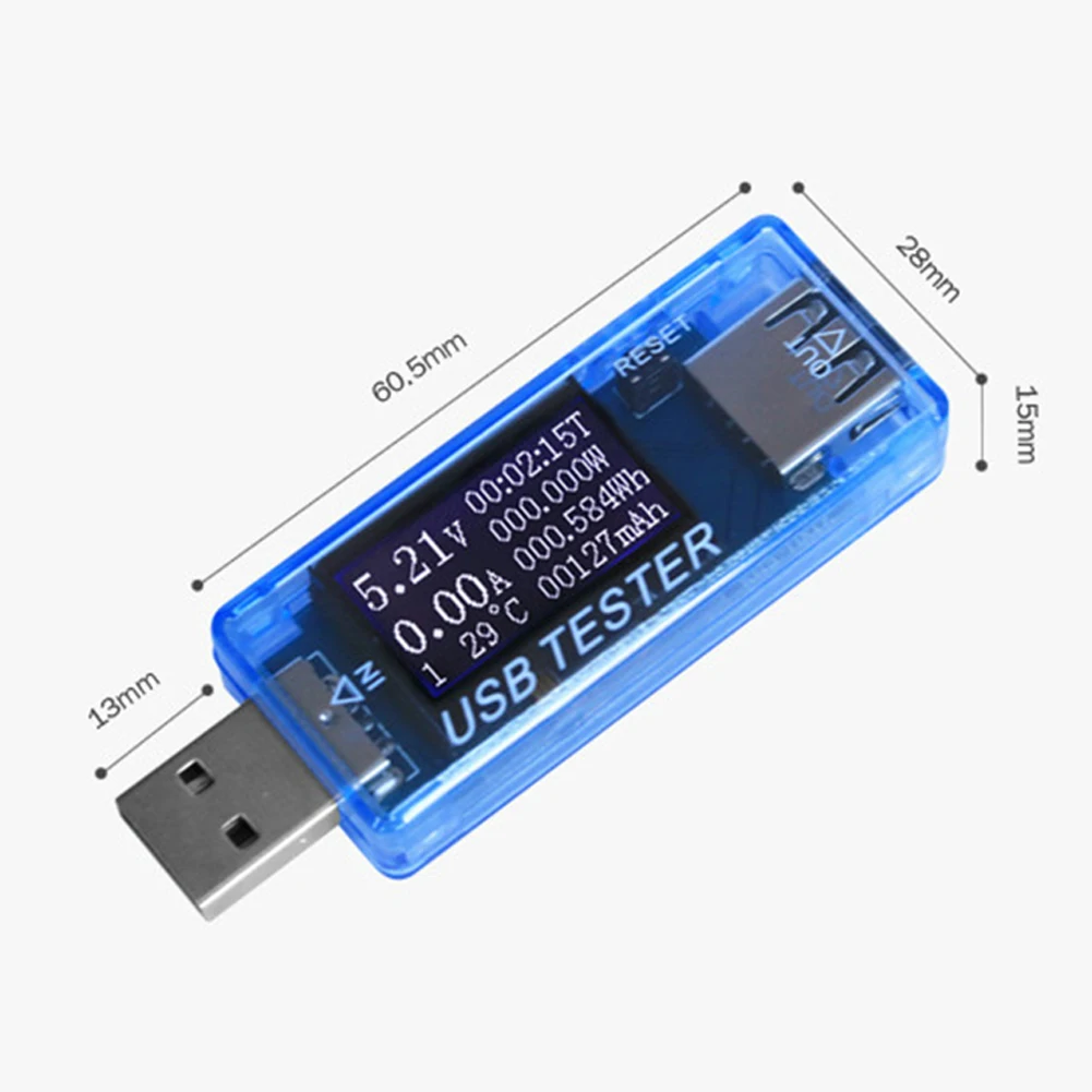 ЖК-детектор мультифункция usb инструменты ток и напряжение Электрический тестер мощность Отображает ток цифровой