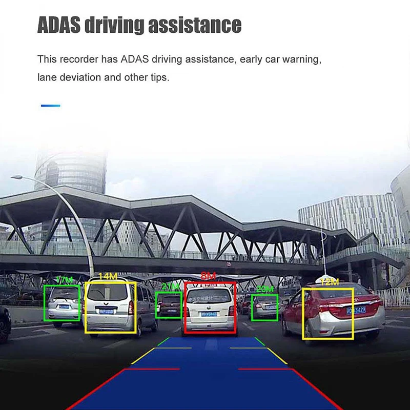 8 дюймов Автомобильный видеорегистратор Android 4G WiFi двойной объектив gps Navig ADAS центральная консоль DVR рекордер