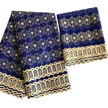 

Guinea brocade fabric high quality bazin riche lace hot sale royal blue bazin brode getzner 2019 nouveau for women 5+2yards/lot