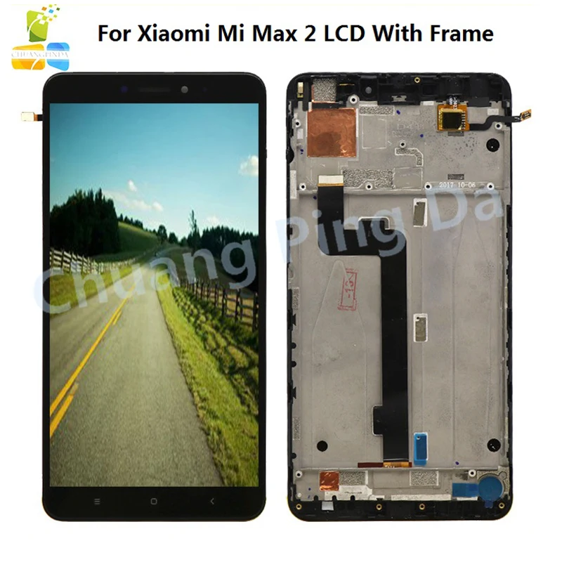 ЖК дисплей и дигитайзер сенсорной панели с рамкой для Xiaomi Mi Max 2 экран