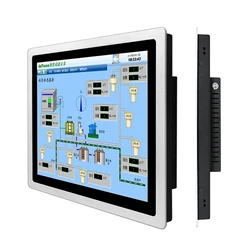 Ordinateur industriel tout en un avec panneau plat intégré de 10.4 pouces, avec écran tactile capacitif, Win 10 Pro, 1024x768 