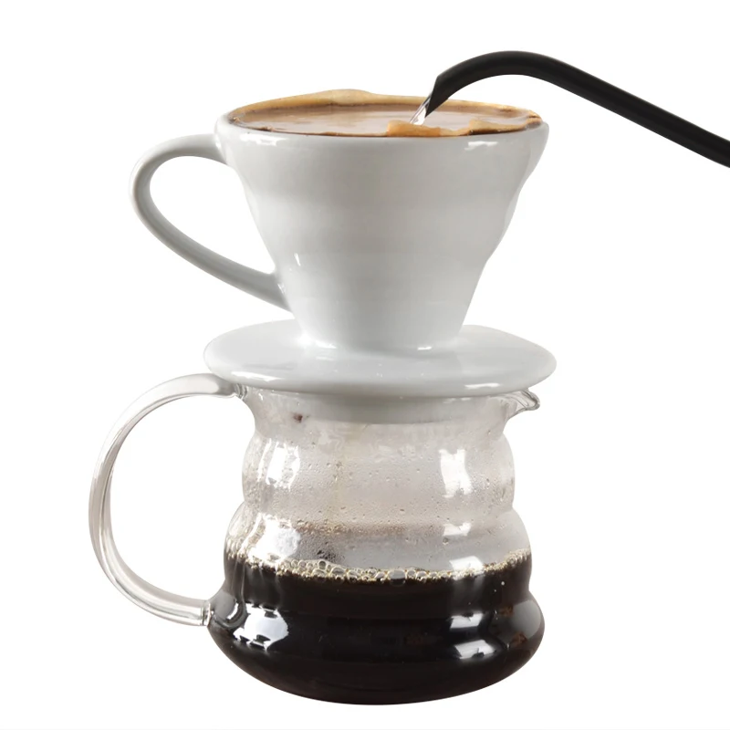 

Ceramic Coffee Cup Espresso Coffee Cup Origami Filter Cups V60 Funnel Drip Hand Cup Filters Coffee Accessories For Competition