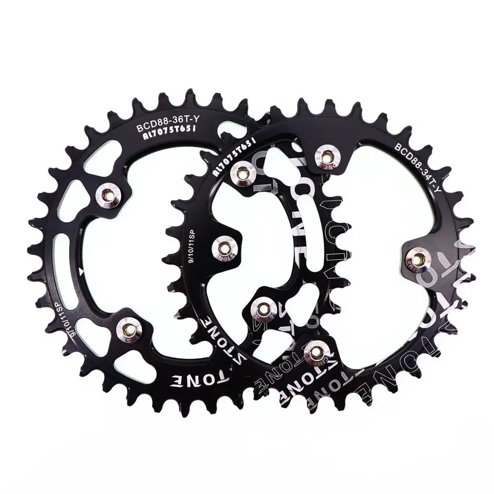 Каменная круглая цепь 88 BCD для Shimano M985 32t 34t 36t 38t 40t 42 44 46 48T MTB велосипедная цепь зубчатая пластина 88bcd