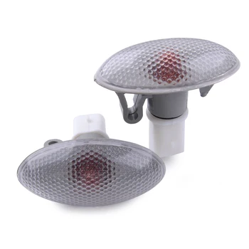 

2pcs Plastic Turn Signal Side Marker Repeater Light Lamp Indicator Fit For Citroen C1 C2 C3 Xsara 632574
