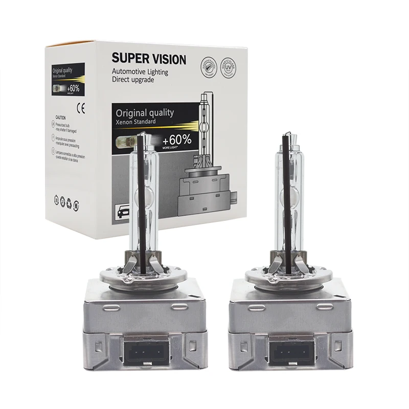 HIDLT 2PCS New OEM 35W 55W D1S Xenon HID Bulbs D3S 6000K 4300K 5000K 8000K HID Xenon Lamp D1S Xenon Bulb With Metal Base Holder (1)