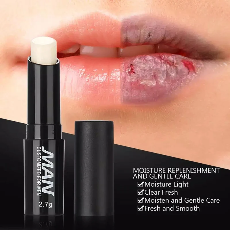 Mens Lip Balm Long Lasting Moisture Hydration Lighten Lip Lines Anti-dry Lip Lipstick Men's Cosmetics Lips Skin Care Products 4