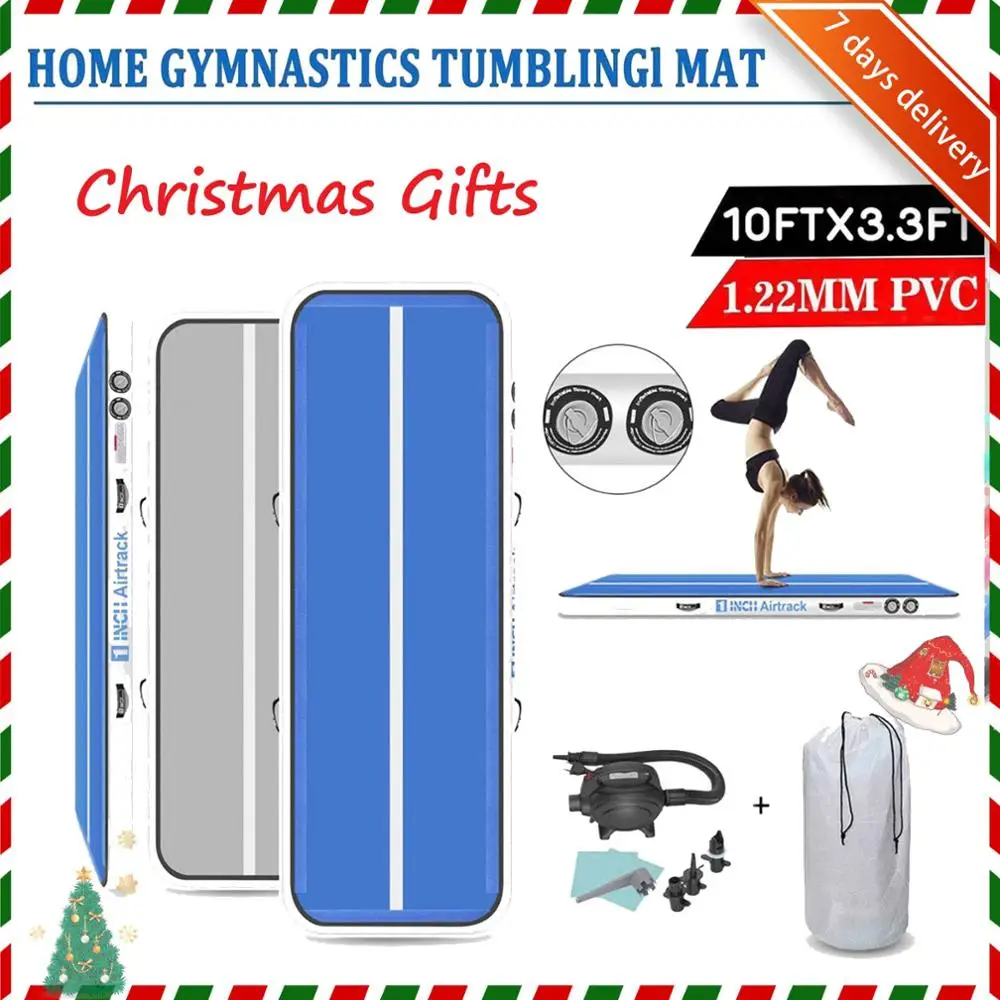 

Rimdoc Inflatable Gymnastics AirTrack Mattress Gym Tumble Mat 4/5/6m Airtrack Floor with Electric Pump Airtrack Infratable home
