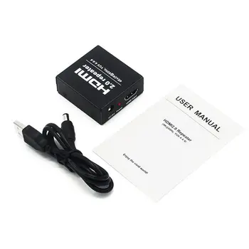 

2.0 HDM-I Signal Amplifier Splitter 4K Signal Repeater Booster Adapter HDCP 2.2