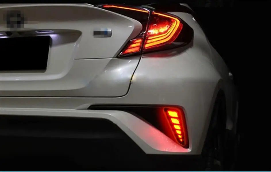Автомобильный bupmer задний фонарь для Toyota CHR задний фонарь CH-R CH R тормозной светодиодный~ 2018y автомобильные аксессуары тайламп для CHR задний фонарь