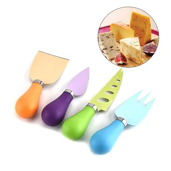 

4pcs/set Cheese Knife with Colorful Handle Kitchen Cooking Tools Useful Accessories