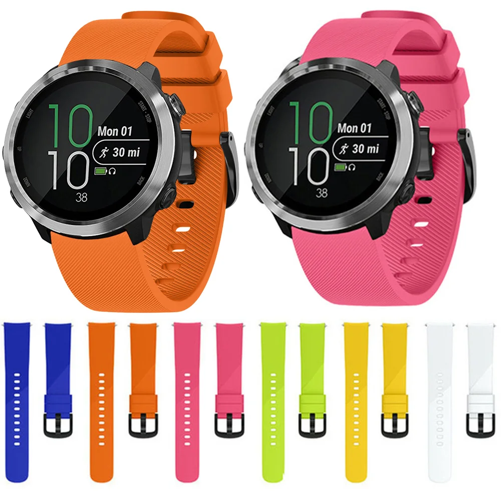 Для Garmin Forerunner 245 245M 645 Vivoactive 3, умный Браслет, ремешок для часов, цветной браслет, спортивный силиконовый ремешок для часов