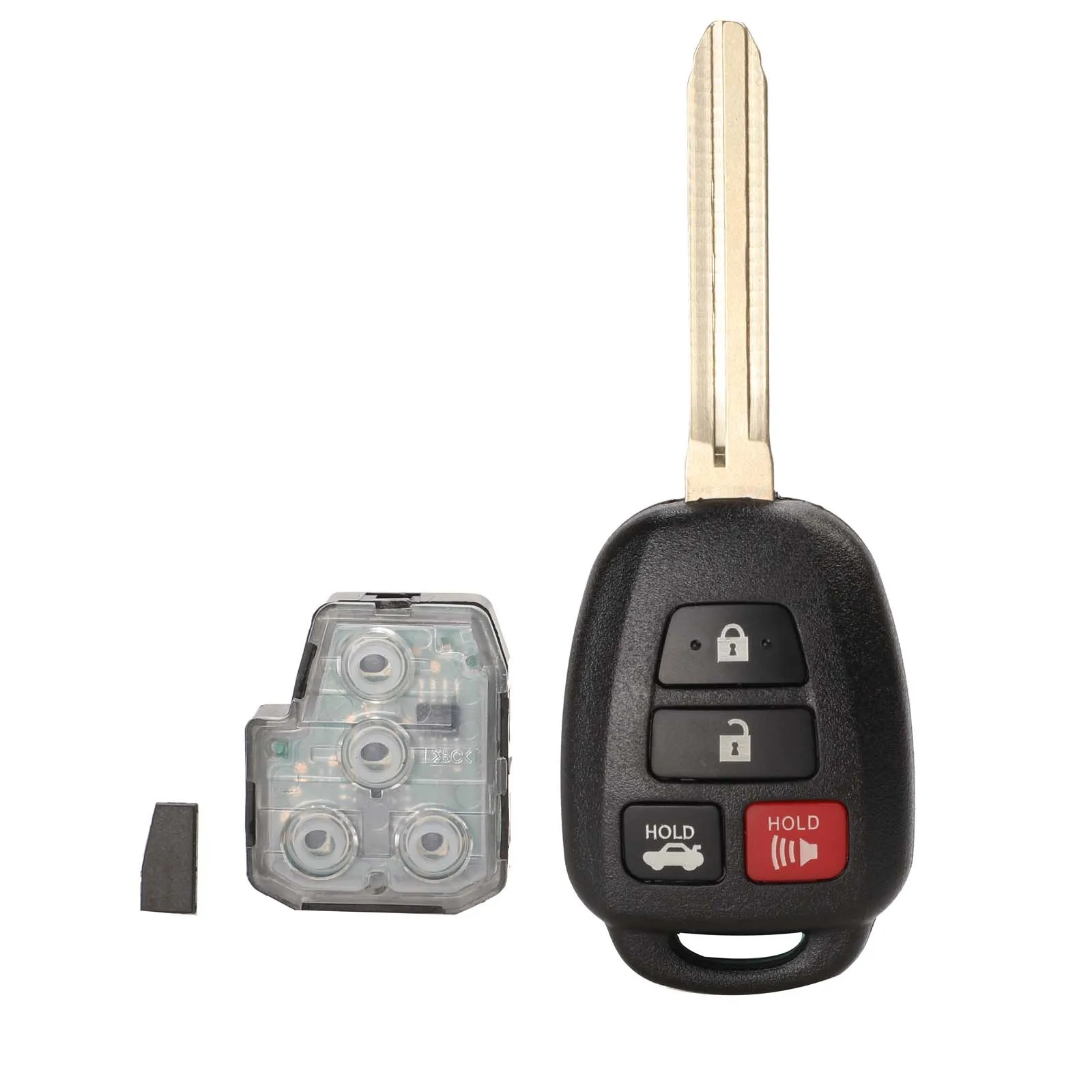 Jingyuqin 4 кнопки дистанционного ключа для Toyota Camry 314,4 МГц с G/H чип опционально 2012- HYQ12BDM HYQ12BEL
