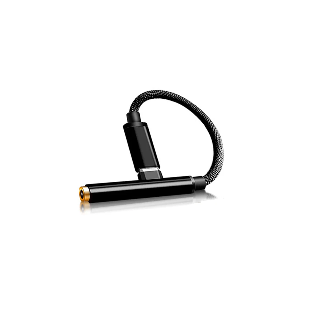 usb type C до 3,5 мм AUX Кабель-адаптер для зарядки наушников 2 в 1 type-C зарядное устройство адаптер Замена для samsung - Цвет: black