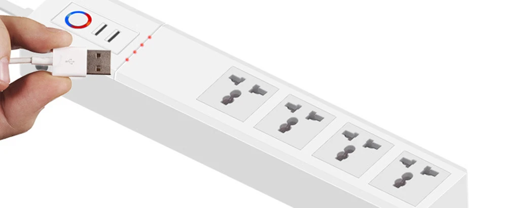 WiFi Smart power Strip универсальные розетки штепсельные розетки с USB дистанционным голосовым управлением Защита от перенапряжения работа с Alexa Google Home