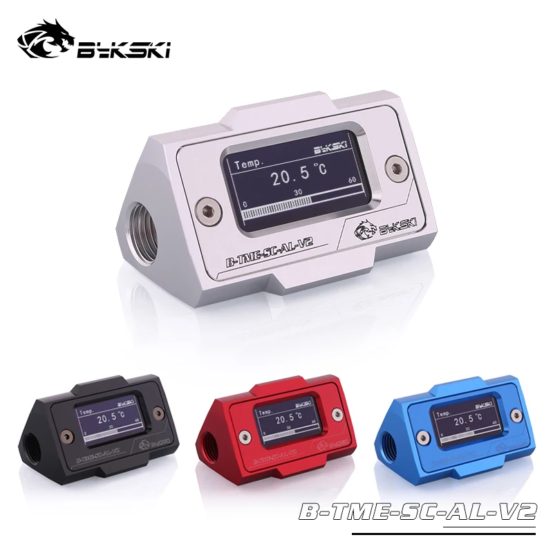 Najtaniej Bykski OLED cyfrowy wyświetlacz termometr wodny chłodnica wodna System podwójny G1 4 termometr czujnik temperatury