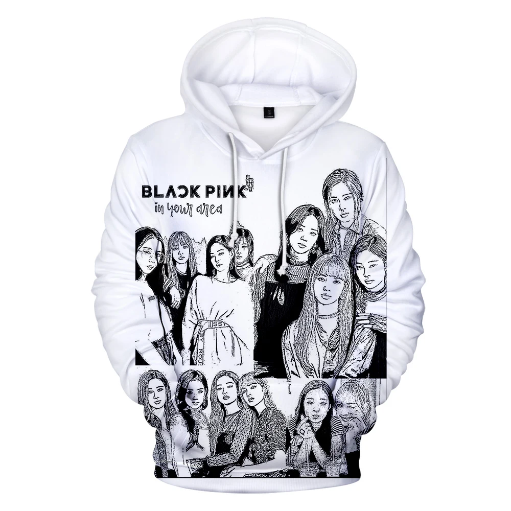 BlackPink 3D толстовки с капюшоном для женщин и мужчин, модные 3D толстовки, мужские толстовки, корейские 3D толстовки с капюшоном с принтом, черные розовые повседневные пуловеры для девочек