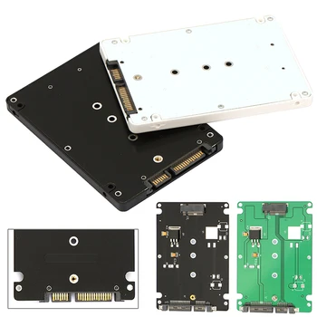 

Converter Adapter Case B + M Socket 2 M.2 NGFF (SATA) SSD to 2.5 SATA Adapter Card Adapter with Black/White Case