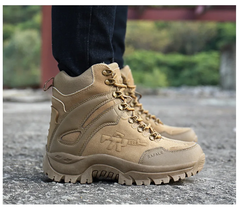 Brand Men's Boots Military boot Chukka Ankle Bot Tactical Big Size Army Male Shoes Safety Combat Mens Motocycle Boots (16)