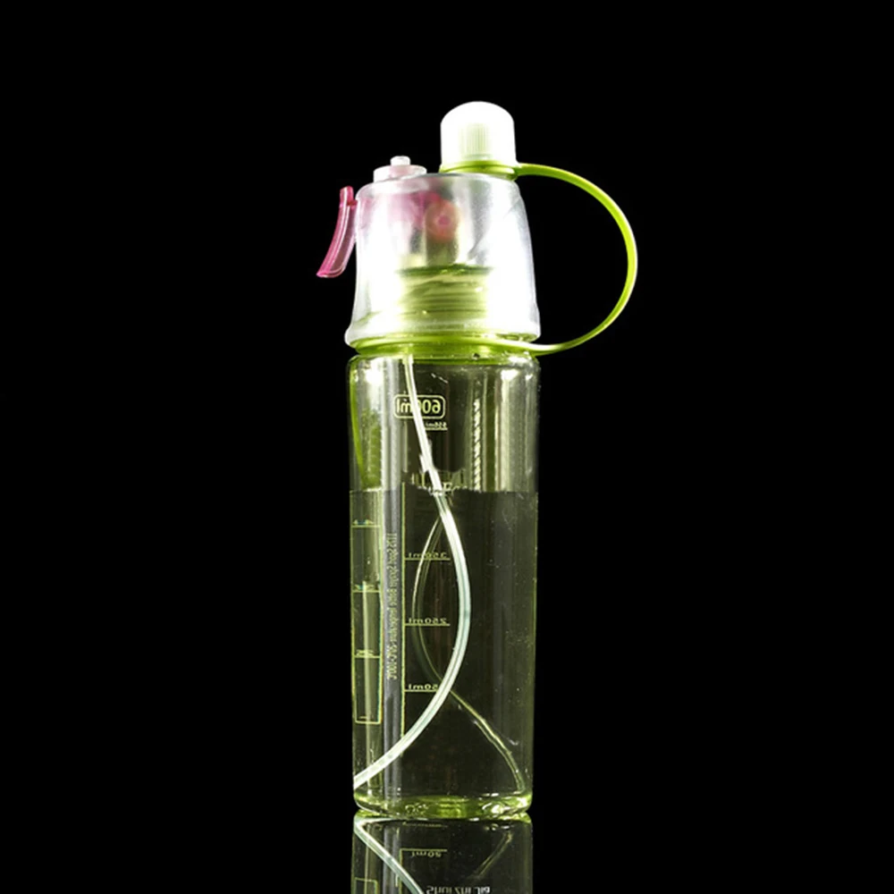 ROEGADYN уличная велосипедная бутылка для воды 400/600 мл Спортивная бутылка для бега переносная Спортивная бутылка Студенческая Беговая бутылка - Цвет: 600 green(suck)