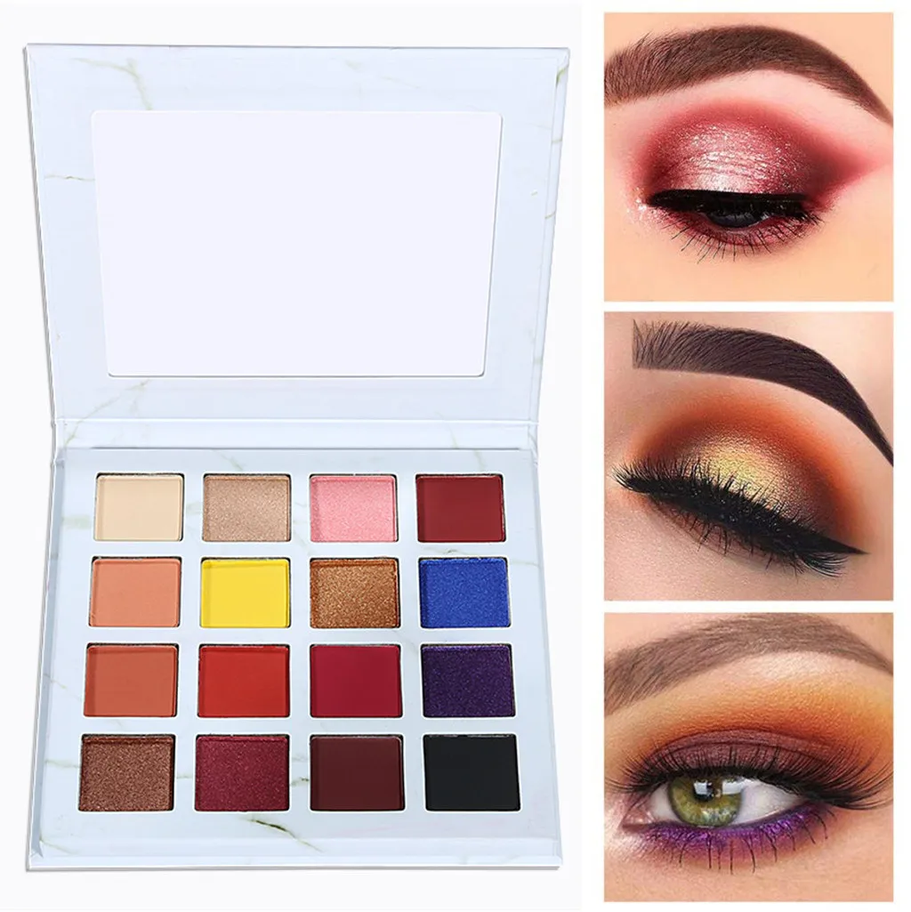 16 цветов Палитра теней для век Shimmer Matte Eye Shadow Pallete стойкие водостойкие тени для век натуральный макияж глаз Oct