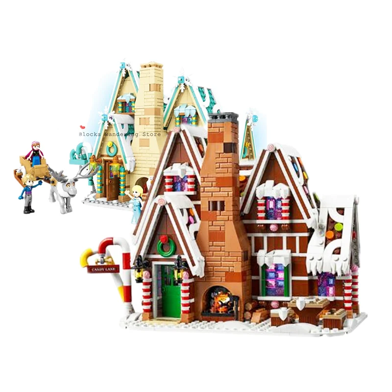 

NEW Creator Winter Village Holiday Scene Gingerbread House Santa Claus Elk Building Blocks Bricks Legoinglys Toys 10267