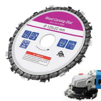 

Wood Carving Disc Circular Saw Blade 125mm Grinder Saw Disc Carbide Tipped Wood Cutting Blade Power Tool Accessories for Carving