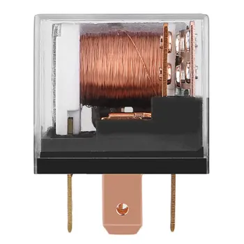 

JD2912 1Z DC 12V 40A 5 Pin Post Car Relay Double Contact 5 Foot Car Switch Power Relay Auto Relay Transparent Shell