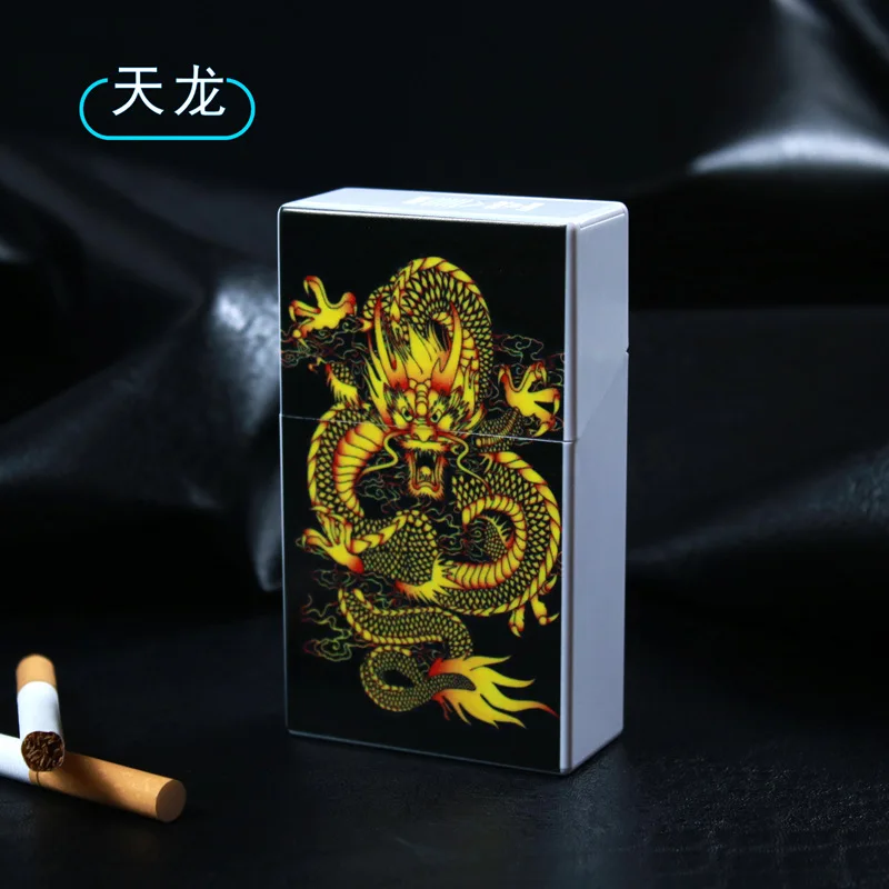 Новые творческие Портативный сигареты коробки, футляр USB ветрозащитный негорящий Электрический сигары электронное зарядное устройство прикуриватель для мужчин - Цвет: 5