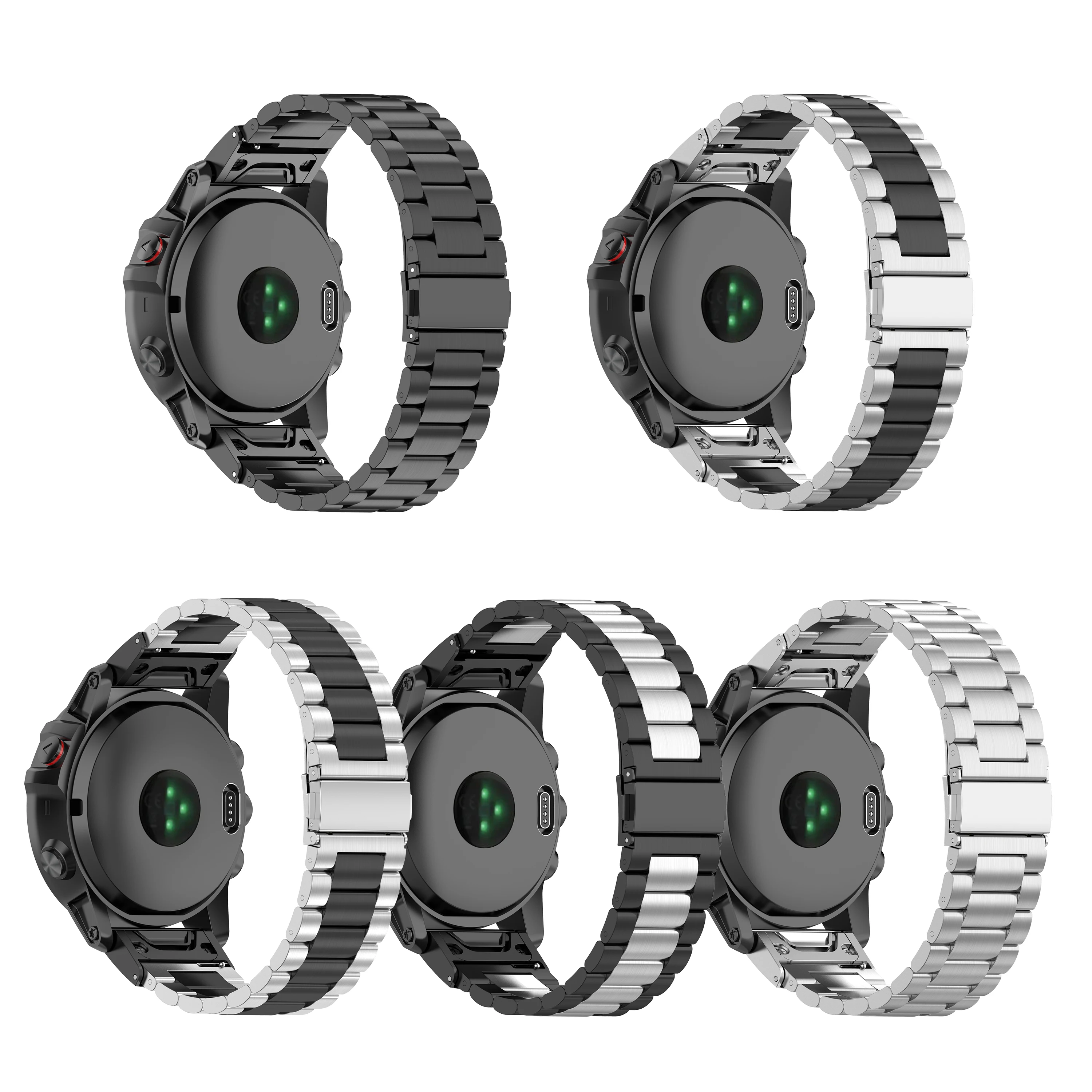 Классический металлический ремешок для Garmin Fenix 6 6X Pro быстросъемный браслет 5 5X Plus /