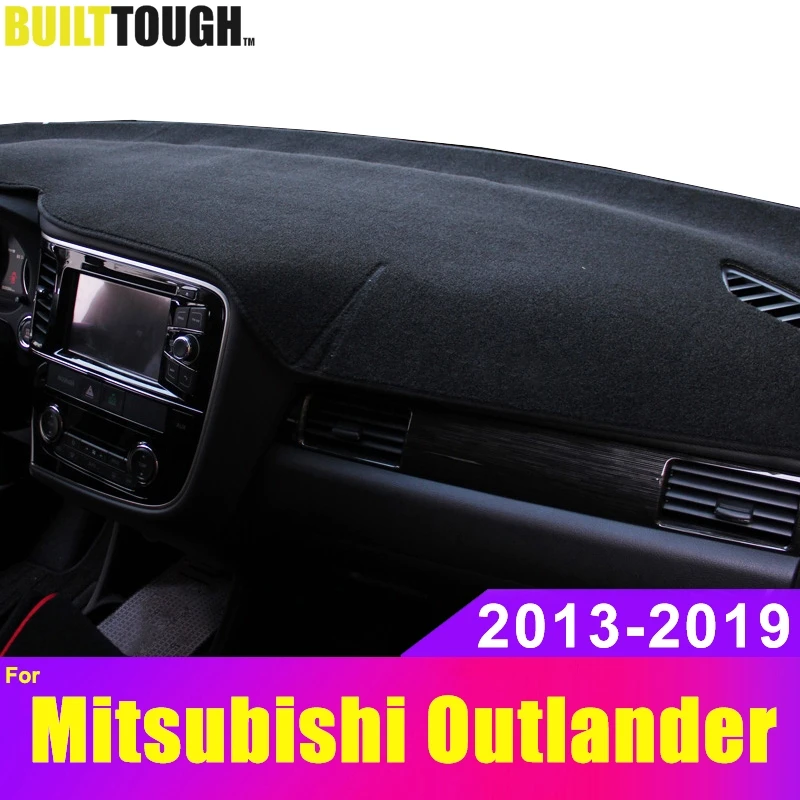 Car Dashmat Dashboard Cover Dash Mat Pad Instrument Platform Carpet For Mitsubishi Outlander 2013-2015 2016 2017 2018 2019 | Автомобили и