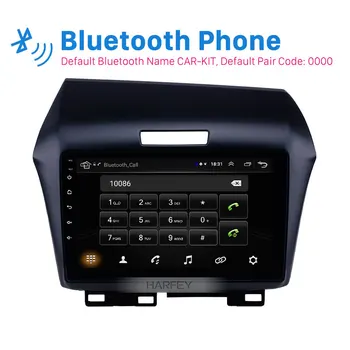 

Harfey Car Stereo 9" HD Android 8.1 GPS 2Din Navi Auto Radio for Honda Jade 2013 support Carplay Rear camera Multimedia Player