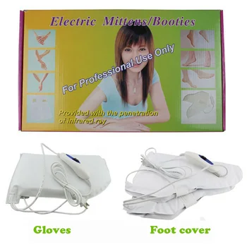 

Electric Nail Art Hand Gloves Foot Cover Manicure Heated Mitts Infrared Wax Therapy Treatment SPA Warmer For Hand Care Mittens