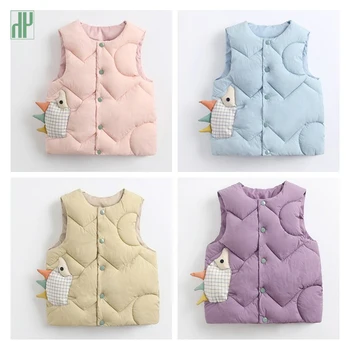 

Kids Vest Sleeveless Jacket Children's Clothing Waistcoats For Boys Cotton Winter Autumn Toddler Girl Vest Outwear Jacket