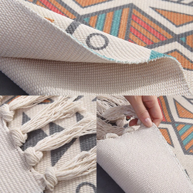 Yomdid Boho домашнее декоративное хлопковое белье ручной работы коврики Мандала геометрический напольный коврик спальня гостиная ковер с кисточками