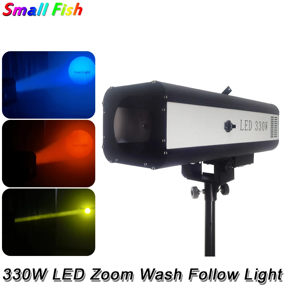 330W LED Zoom Wash Spot Light DMX Stage Professional Follow Light With Flight Case Bracket For Concert Wedding Party DJ Disco