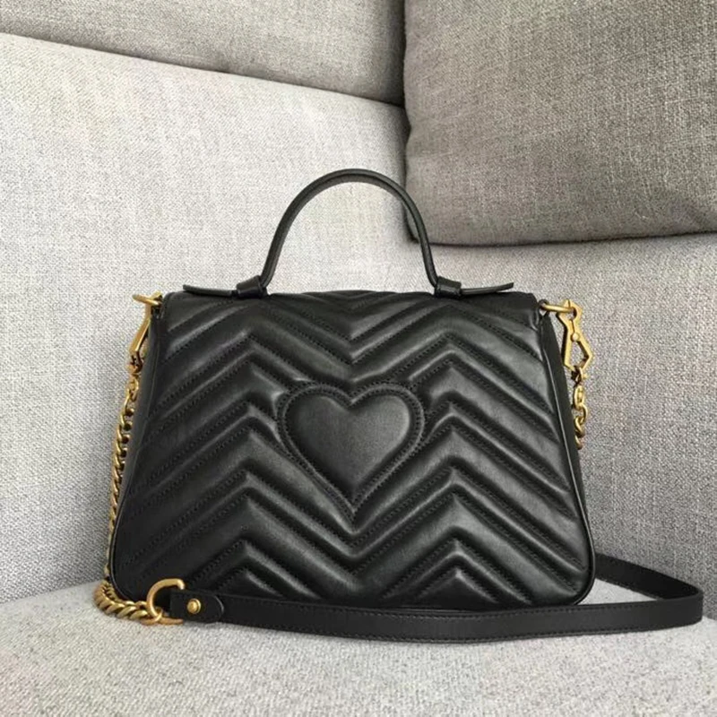 Прошитая сумка в форме сердца, классический дизайн, женская кожаная сумка, модная сумка на одно плечо, роскошная Портативная сумка для любви