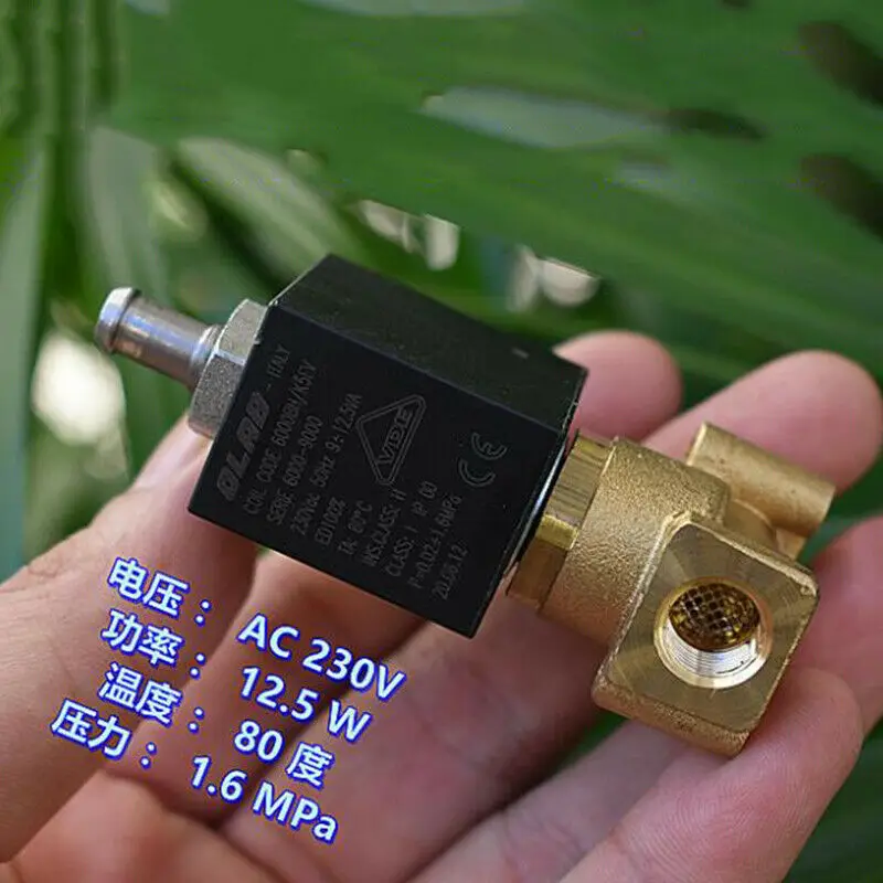 OLAB 6000 9000 1/8 &quot230V AC Электрический латунный Соленоидный клапан двухпозиционный