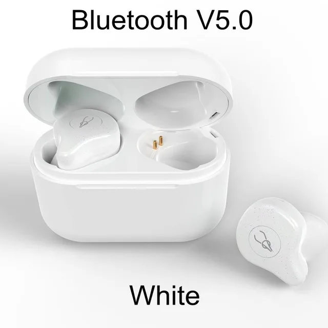 Sabbat Bluetooth 5,0 Беспроводная bluetooth беспроводная гарнитура для наушников шумоподавление наушник настоящий стерео звук для телефона - Цвет: White